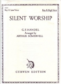 Silent Worship Handel High Voice Key A Sheet Music Songbook
