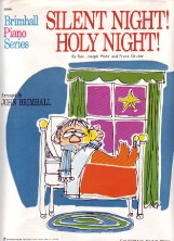 Silent Night Holy Night Gruber Brimhall Easy Pvg Sheet Music Songbook