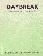 Daybreak (theme From Mardi Gras) Sheet Music Songbook