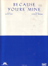 Because Your Mine Brodszky Sheet Music Songbook