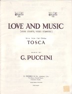 Love And Music (vissi Darte, Vissi Damore) D Sheet Music Songbook