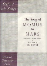Song Of Momus To Mars William Boyce Sheet Music Songbook