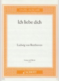 Ich Liebe Dich Beethoven Key Of G Major Sheet Music Songbook