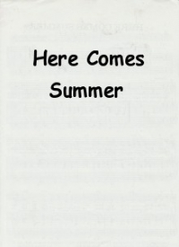 Here Comes Summer Jerry Keller Pvg Sheet Music Songbook