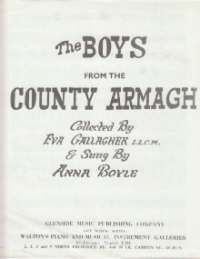 Boys From County Armagh Trad/gallagher Sheet Music Songbook