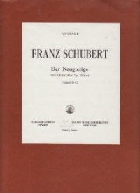 Der Neugierige (the Question) Schubert Sheet Music Songbook