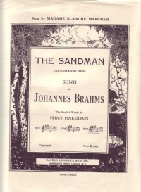 Sandman Brahms Key A Sheet Music Songbook