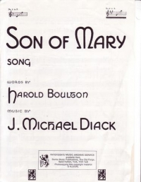 Son Of Mary Diack Key A Sheet Music Songbook