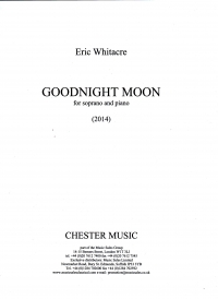 Goodnight Moon Whitacre Soprano & Piano Sheet Music Songbook