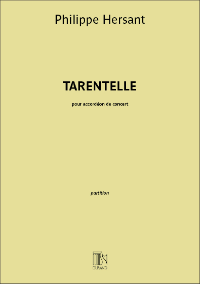 Hersant Tarentelle Sheet Music Songbook