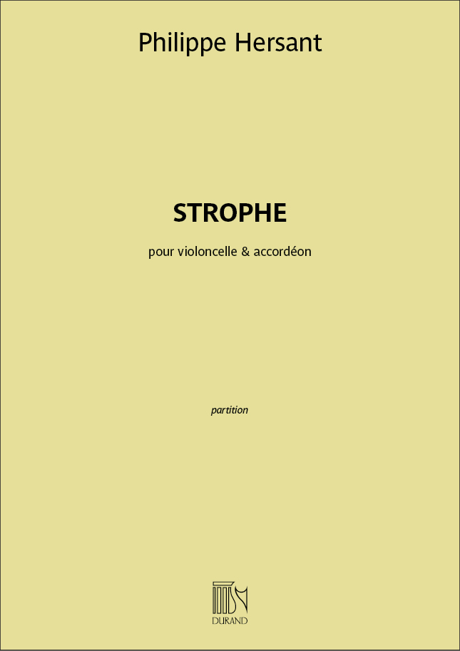 Hersant Strophe Sheet Music Songbook