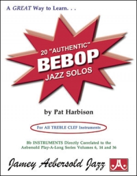 20 Authentic Bebop Jazz Solos Harbison Sheet Music Songbook