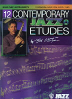 12 Contemporary Jazz Etudes Mintzer Bass Clef +cd Sheet Music Songbook