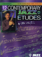 12 Contemporary Jazz Etudes Mintzer C Insts + Cd Sheet Music Songbook