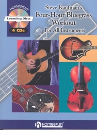 Steve Kaufman 4 Hour Bluegrass Workout Bk & 4 Cds Sheet Music Songbook
