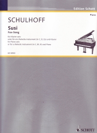Schulhoff Susi Fox Song C Bb Eb Or Piano Sheet Music Songbook