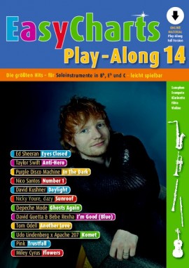 Easy Charts Play-along Vol. 14 C/eb/bb Instruments Sheet Music Songbook