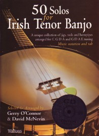 50 Solos For Irish Tenor Banjo Oconnor Book & Cd Sheet Music Songbook