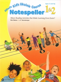 Kids Ukulele Course Notespeller 1 & 2 Manus Sheet Music Songbook