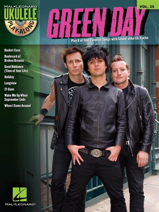 Ukulele Play Along 25 Green Day Book & Cd Sheet Music Songbook