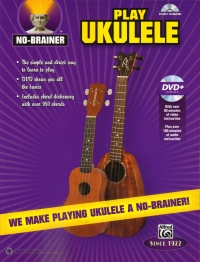 No Brainer Play Ukulele Book & Dvd Sheet Music Songbook