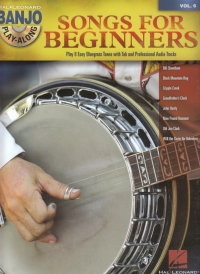 Banjo Play Along 06 Songs For Beginners + Cd Sheet Music Songbook