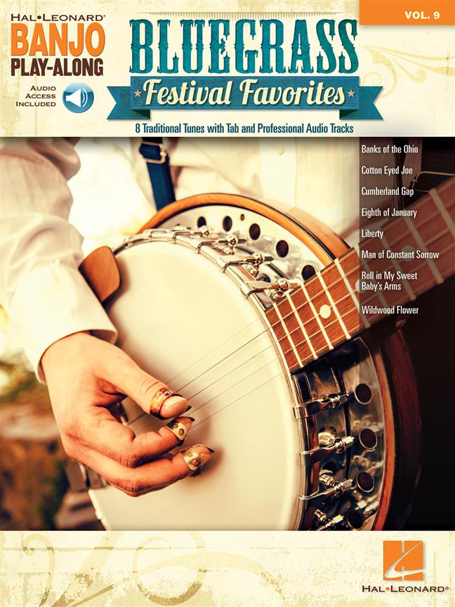 Banjo Play Along 09 Bluegrass Festival Favorites Sheet Music Songbook