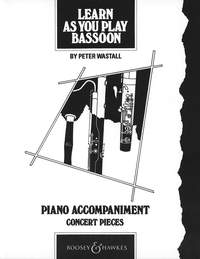 Learn As You Play Bassoon Concert Pieces Piano Acc Sheet Music Songbook