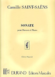Saint-saens Sonata Op168 G Bassoon & Piano Sheet Music Songbook
