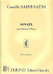 Saint-saens Sonata Op168 G Bassoon & Piano Sheet Music Songbook
