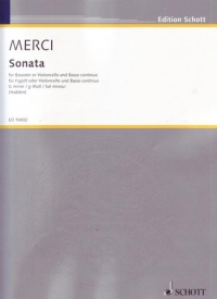 Merci Sonata Op 3 No 4 G Min Bassoon Sheet Music Songbook