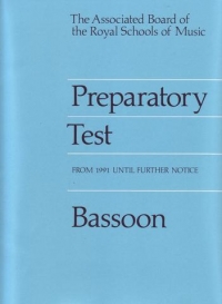 Preparatory Test For Bassoon Abrsm Sheet Music Songbook