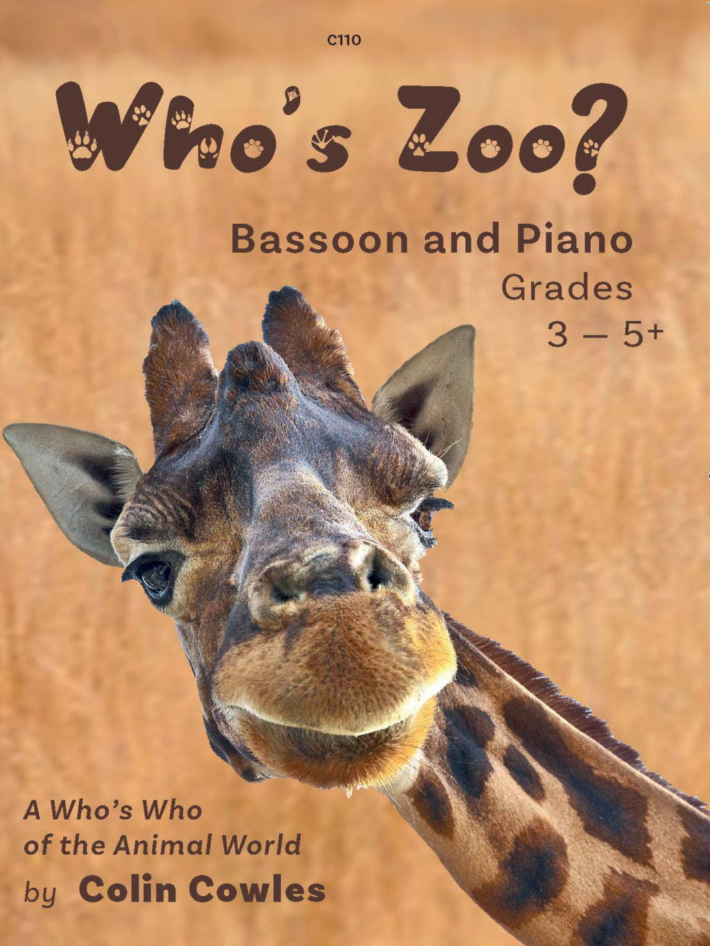 Cowles Whos Zoo Bassoon & Piano Sheet Music Songbook