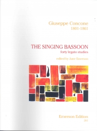 Concone Singing Bassoon Sheet Music Songbook