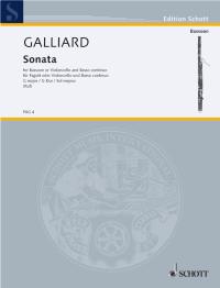Galliard Sonata No 2 In G Bassoon & Continuo Sheet Music Songbook