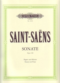Saint-saens Sonata Op168 Bassoon Sheet Music Songbook