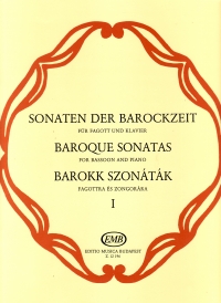 Baroque Sonatas Vol 1 Bassoon Sheet Music Songbook