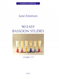 90 Easy Bassoon Studies Emerson Sheet Music Songbook