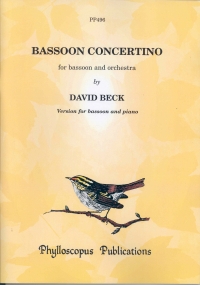 Beck Concertino Bassoon & Piano Sheet Music Songbook