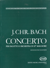 Bach Concerto In Bb Bassoon & Piano Sheet Music Songbook