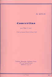 Bitsch Concertino Bassoon & Piano Sheet Music Songbook