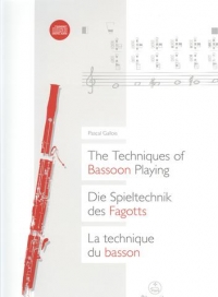 Techniques Of Bassoon Playing Gallois Book & Cds Sheet Music Songbook