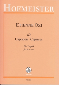 Ozi 42 Caprices Bassoon Sheet Music Songbook
