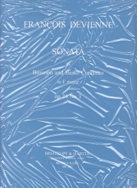 Devienne Sonata F Op24 No 3 Bassoon Sheet Music Songbook