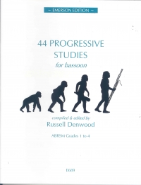 44 Progressive Studies Denwood Bassoon Sheet Music Songbook