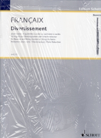 Francaix Divertissement Bassoon & Piano Sheet Music Songbook