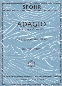 Spohr Adagio Op115 Bassoon & Piano Sheet Music Songbook