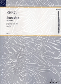 Berg Sonatina Bassoon & Piano Sheet Music Songbook