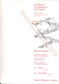 Allard Courtes Pieces Dans Tous Les Tons 1 & 2 Sheet Music Songbook