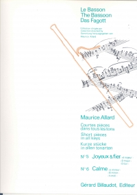 Allard Courtes Pieces Dans Tous Les Tons 5 & 6 Sheet Music Songbook